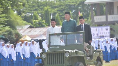Wagub Aceh Inspektur Apel Tahunan Pesantren Tgk. Chiek Oemar Diyan