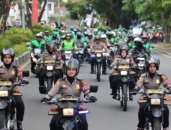 Kebersamaan Polri dengan Ojol, Shalat Ghaib, Konvoi Hingga Penggalangan Dana