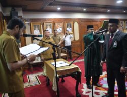 Gubernur Mualem Lantik Fadhil Ilyas Sebagai Direktur Utama Bank Aceh Syariah