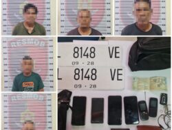 Polres Aceh Selatan Amankan Lima Pelaku Pencuri Hewan Ternak