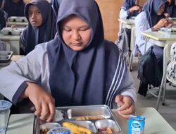Perdana di MTsN 3 Aceh Tengah, Program Makan Bergizi Gratis untuk 580 Siswa Dimulai