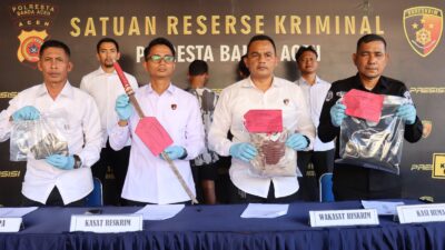 Dua Pelaku Pencurian dengan Kekerasan di Pasar Aceh Ditangkap Polisi 