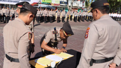IPTU Faisal Riza Resmi Jadi Kapolsek Pante Ceureumen Polres Aceh Barat