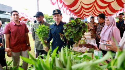 Digelar TPID, Bupati Aceh Barat Buka Pasar Tani di Seuneubok