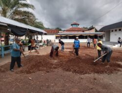 Jelang Peringati Maulid Nabi Muhammad SAW, Warga Leu Ue Gotong Royong Massal