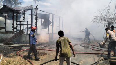 Kebakaran Hebat di Sukamakmur, 5 Rumah Ludes Dilalap Api