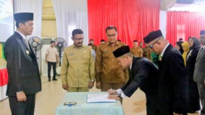 Bupati Aceh Selatan Lantik Tiga Pejabat Eselon II Hasil JPT 2024
