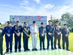 Kapolres Nagan Raya Hadiri Upacara dan Syukuran Dirgahayu ke-80 TNI di Makodim 0116/Nagan Raya