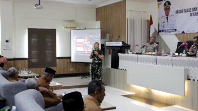 Kasdim 0101/KBA Sampaikan Perspektif TNI dalam Rakor Penegasan Batas Pemerintahan Aceh Besar