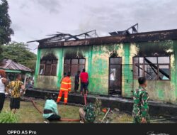 Pesantren Badrul Ulum di Desa Lawe Penanggalan, Aceh Tenggara Terbakar