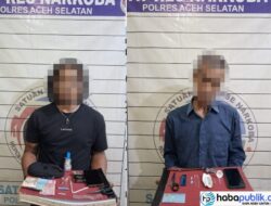 Dalam Waktu 2 Jam, Dua Residivis Narkoba Diringkus Polres Aceh Selatan