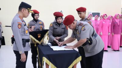 Kasatreskrim dan Tiga Kapolsek Jajaran Polresta Banda Aceh Diserahterimakan