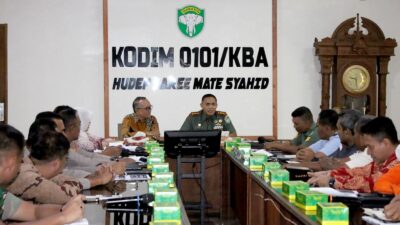 Bersatu dalam Semangat Juang, Kodim 0101/KBA Mantapkan Persiapan Hari Pahlawan 2025