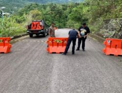 Badan Jalan Retak dan Longsor, Dishub Sabang Tutup Sementara Akses Ie Meulee–Balohan