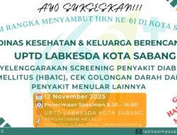Peringati HKN ke-61, Labkesda Sabang Gelar Pemeriksaan Kesehatan Gratis