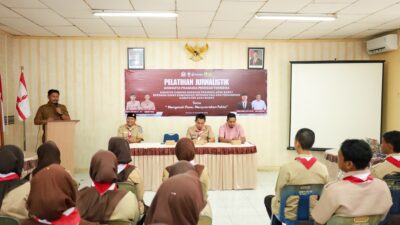 Diskominsa Aceh Barat dan Kwartir Cabang Pramuka Gelar Pelatihan Jurnalistik