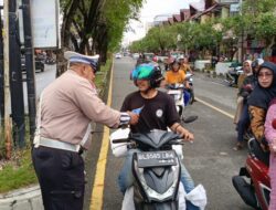 Satlantas Polres Aceh Barat Tingkatkan Edukasi Keselamatan pada Ops Zebra Seulawah 2025