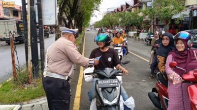 Satlantas Polres Aceh Barat Tingkatkan Edukasi Keselamatan pada Ops Zebra Seulawah 2025
