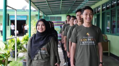 Pra-Karantina Agam Inong Aceh, Dua Hari Ditempa Karakter di Rindam IM Mata Ie