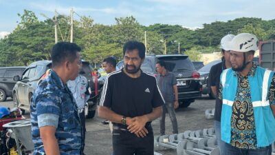 Percepatan Pemulihan Kelistrikan Aceh, Mualem Tinjau Material Tower Pengganti Tiba di Lanud SIM