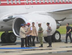 Gubernur Aceh Jemput Kedatangan Presiden RI di Bandara SIM