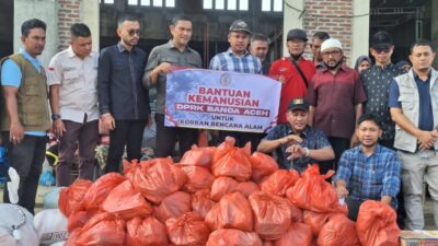 Didampingi Wakil DPRK Pidie Jaya, DPRK Banda Aceh Salurkan Bantuan untuk Korban Banjir