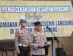Kapolres Sabang Pimpin Apel Kesiapan Pengamanan Pilchiksung 2025