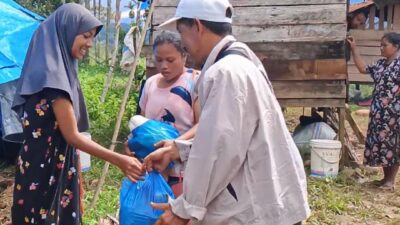 SWI Aceh Barat Salurkan Bantuan Untuk Korban Banjir di Beutong Ateuh Banggalang