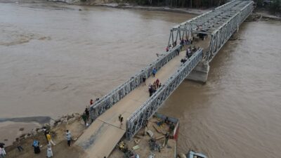 Jembatan Bailey Teupin Mane Rampung, Akses Bireuen-Bener Meriah Kembali Lancar