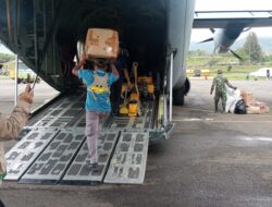 Kementan Fasilitasi Pengiriman Hasil Pertanian Bener Meriah Gunakan Pesawat Hercules