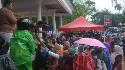Pemko Langsa Gelar Pangan Murah di Tribun Lapangan Merdeka