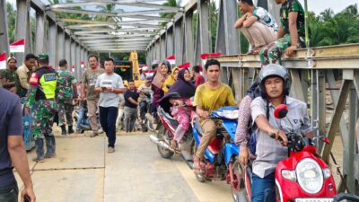 Jembatan Bailey Teupin Reudep Rampung, Akses Bireuen – Aceh Utara Kembali Terhubung