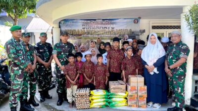HUT ke-69 Kodam Iskandar Muda, Kodim 0101/KBA Sambangi Dua Yayasan Yatim Piatu