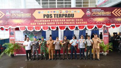 Sekda Sabang bersama Forkopimda Tinjau Posko Siaga Nataru di Pelabuhan Balohan