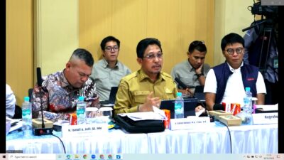 Rakor bersama DPR RI, Bupati Pidie Jaya Minta Realisasikan Huntara dan Normalisasi Krueng Meureudu