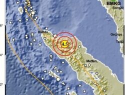 Gempabumi Tektonik M4.5 Goyang Aceh Tengah dan Bener Meriah