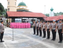 Polres Sabang Gelar Upacara Laporan Kenaikan Pangkat 36 Personel