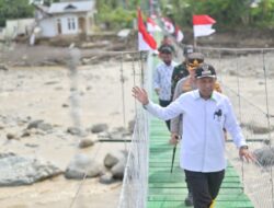 Jembatan Gantung Penghubung Gampong Seunong–Blang Awe Pijay Sudah Bisa Digunakan