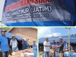 PWI Aceh Salurkan Bantuan Kemanusiaan dari PWI Jatim dan Malang Raya di Langkahan