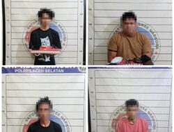 Polres Aceh Selatan Amankan Empat Pengedar, Kurir dan Pengguna Narkoba