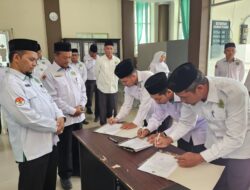 Penguatan Tata Kelola Pemerintahan yang Akuntabel, Kemenag Kota Subulussalam Tandatangani Perkin