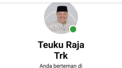 Pemkab Nagan Raya Imbau Waspadai Akun Facebook Palsu yang Mengatasnamakan Bupati TRK
