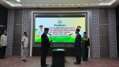 Bupati Armia Lantik Juanda Jadi Direktur PDAM Tirta Tamiang
