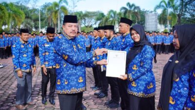 Bupati TRK Serahkan SK Pengangkatan 2.150 PPPK Paruh Waktu Lingkup Pemkab Nagan Raya