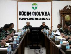 Pimpin Sidang Pankar UKP, Dandim 0101/KBA Tekankan Objektivitas dalam Pembinaan Karier Prajurit