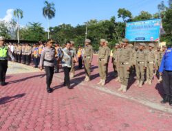 Polres Aceh Besar Gelar Apel Operasi Kepolisian Terpusat Ketupat Seulawah 2026 Dalan Rangka Pengamanan Idul Fitri 1447 H