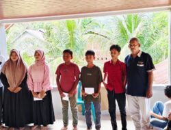 Warga Mukim Cot Jeumpa Lhoong Santuni Puluhan Anak Yatim Piatu
