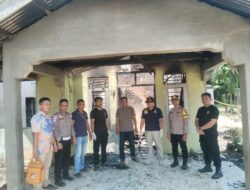 Kebakaran Rumah di Desa Pandan Sari, Polres Aceh Singkil Lakukan Olah TKP
