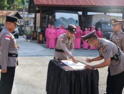 Kapolres Sabang Pimpin Sertijab Kasat Intelkam, Kasat Reskrim dan Kasat Resnarkoba