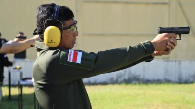 Pererat Sinergitas, Polda Aceh dan Kanwil DJBC Aceh Gelar Latihan Menembak Bersama